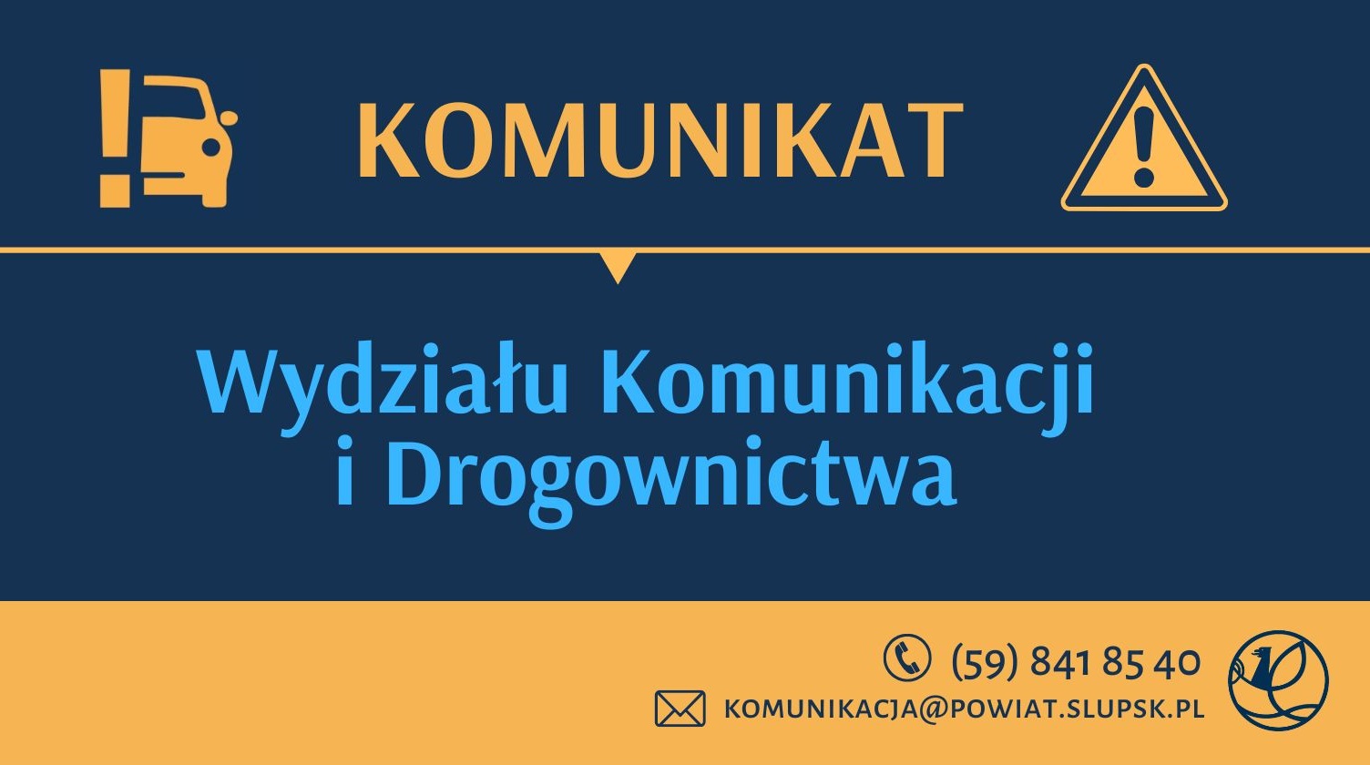Informujemy, że w dniu 2 maja br. Filia Wydziału Komunikacji w Kępicach będzie nieczynna! Za utrudnienia przepraszamy.